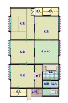 detached 五條市霊安寺町
